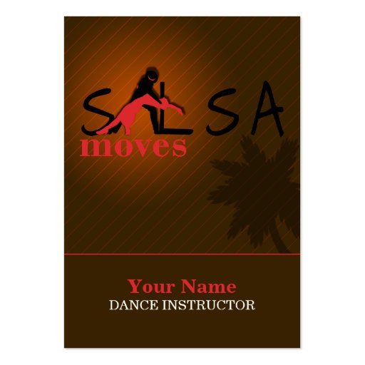 Salsa Moves - Business-, Schedule Card Business Cards (front side)