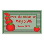 Salsa or Marinara Sauce Labels Rectangular Stickers