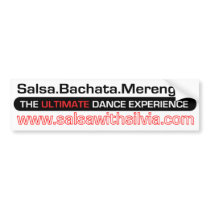 Salsa With Silvia Bumper Sticker bumper stickers