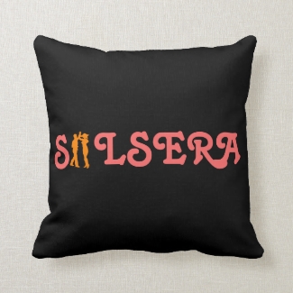 Salsera Female Latin Dancer Custom Throw Pillow