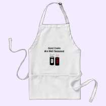 Salt and Pepper Design with Saying aprons