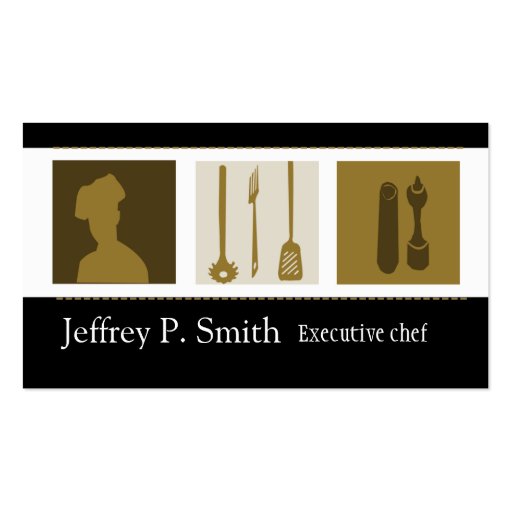 Salt and Pepper for the Cook Personal Chef Business Card (front side)