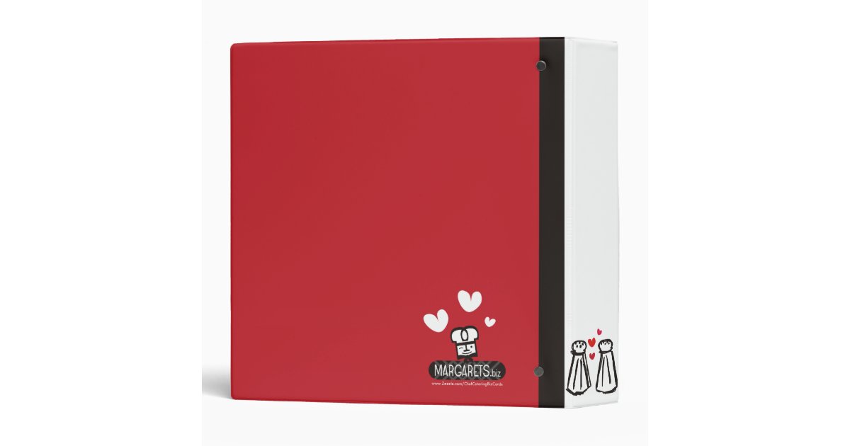 salt and pepper love recipe cookbook binder 3 Zazzle