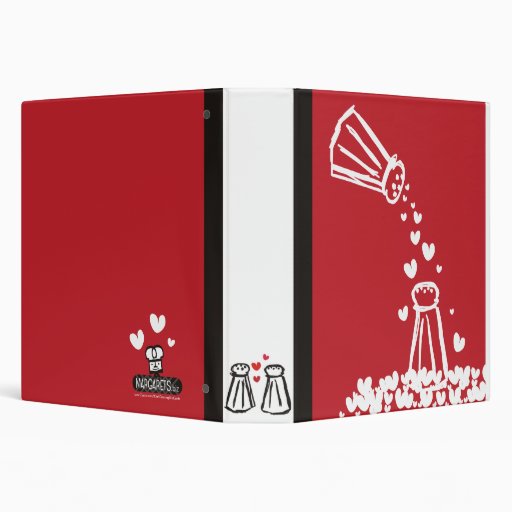 salt and pepper love recipe cookbook binder 3 Zazzle