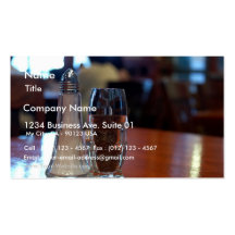 Salt And Pepper Shackers Business Card Templates