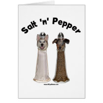Salt and Pepper Shakers Dogs Cards