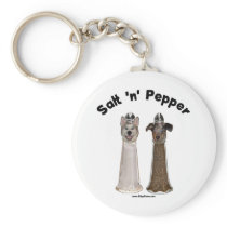 Salt and Pepper Shakers Dogs Key Chains