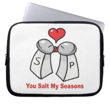 Salt and Pepper Shakers Valentine Laptop Sleeve