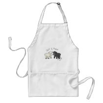 Salt and Pepper Sheep Salt Shakers Apron