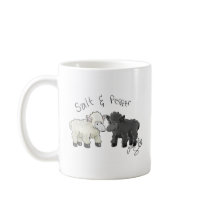 Salt and Pepper Sheep Salt Shakers Mug