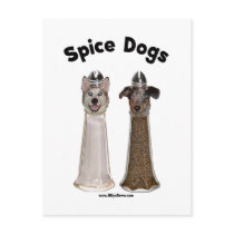 Salt and Pepper Spice Dogs Postcards