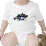 Salt and Pooper Fish Funny Baby Onesies Baby Creeper