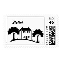 Salt Box House Hello! Postage postage by WakadyWak Salt Box House Hello! Postage postage