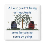 salt box houses, guests bring happiness magnets