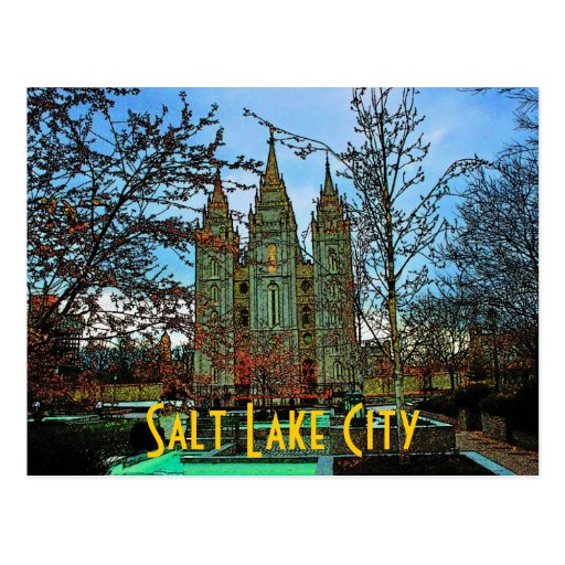 Salt Lake City Postcard Zazzle