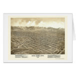 Salt Lake City, UT Panoramic Map - 1875 Cards