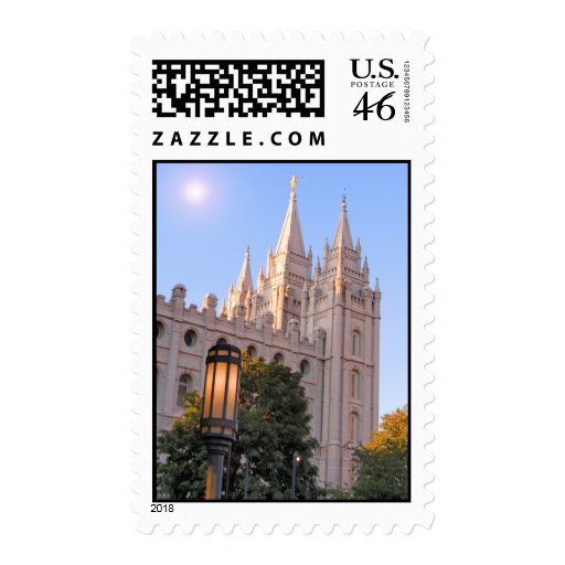 Salt Lake Mormon Temple Stamp