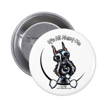 Salt Pepper Schnauzer IAAM Pinback Buttons