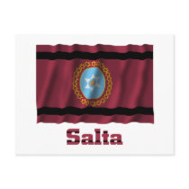 Salta waving flag with name post cards