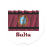 Salta waving flag with name sticker