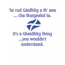Saltire, 'Se rud Gaidhlig a th' ann ... cha thu... t-shirts