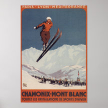 Salto de esquí - poster olímpico del promo de PLM