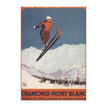 Salto de esquí - poster olímpico del promo de PLM Impresión En Lona Estirada