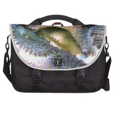 Saltwater corals with inverted colors laptop messenger bag
