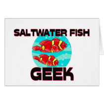 Saltwater Fish Geek cards by AnimalShirts Saltwater Fish Geek cards