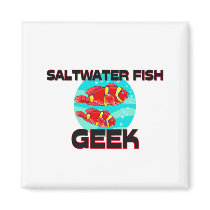 Saltwater Fish Geek Magnets