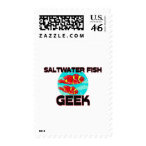 Saltwater Fish Geek postage by AnimalShirts Saltwater Fish Geek postage