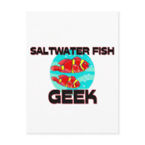 Saltwater Fish Geek postcards by AnimalShirts Saltwater Fish Geek postcards