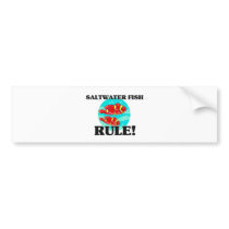 SALTWATER FISH Rule! bumper stickers