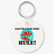 SALTWATER FISH Rule! keychains by AnimalShirts SALTWATER FISH Rule! keychains