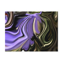 abstact, linear, design, pattern, art, gift, gifts, purple, lavendar, green, postcard, postcards, Postcard with custom graphic design