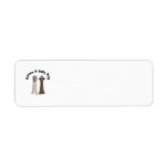 Salty Dog Salt and Pepper Dogs Return Address Label