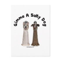 Salty Dog Salt and Pepper Dogs Postcard