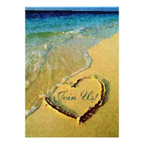 Salty Heart Wedding Invitations invitations