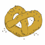 salty hot soft pretzel cut outs