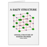 Salty Structure Crystal Structure Sodium Chloride Card