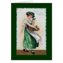 Saludo del día de St Patrick del vintage Felicitación