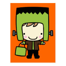 Saludos de Halloween para la postal de los niños