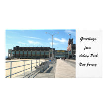 Saludos del parque de Asbury, NJ Tarjeta Fotográfica Personalizada