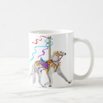 Saluki Carousel White mugs
