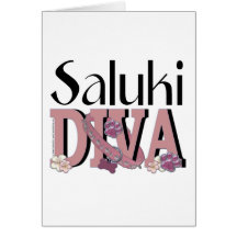 Saluki DIVA Greeting Cards