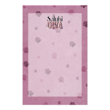 Saluki DIVA Stationery