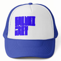 Saluki Grey blue block letters Hat