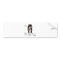 Saluki History Design Bumper Sticker