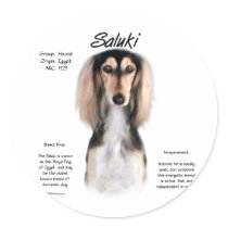 Saluki History Design stickers by GreyWolfCreation Saluki History Design stickers