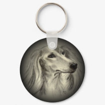 SALUKI Keychain by rabidkiwi SALUKI Keychain